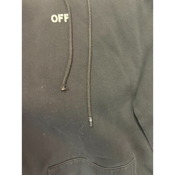 Off-White Global Warming Hoodie Men's Black Cherry Blossom Virgil Abloh 2XL - Picture 10 of 11